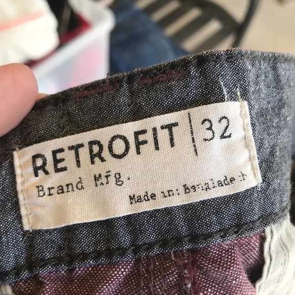 Retrofit Mauve Tailored Men’s Cotton Shorts - Picture 10 of 10